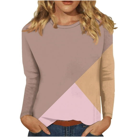 Womens Sweater Women Christmas Sweater Clearance Crewneck Sweatshirt Sweatshirts Loose Fit Womens Shirts Casual Long Sleeve Tops for Women Women's Plaid V-Neck T-Shirt Top