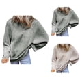 thumbnail image 1 of Womens Sweaters, Batwing Sweaters for Women, Fall Winter Striped Knit, Oversized Long Sleeve, 1 of 5