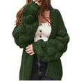 thumbnail image 1 of Womens Sweaters Cardigan Knitted Lightweight Green Cardigan Cozy Cardigans Fall Outfit Fashion Clothing, 1 of 5