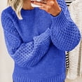 thumbnail image 1 of Womens Sweaters Casual Long Sleeve Pullover Sweaters Crewneck Soft Knit Jumper Top, 1 of 5