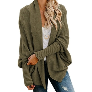 Womens Sweaters Clearance Knit Fall Cardigans Lightweight 2024 Oversized Cardigan Long Sleeve Casual Open Front Sweaters Sweater Cheap Clearance