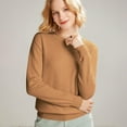 thumbnail image 1 of Womens Sweaters Crew Neck Long Sleeve Tops Knit Soft Pullover Sweaters Cozy Dressy Casual Shirts Fashion Clothing Bronze 2XL, 1 of 9