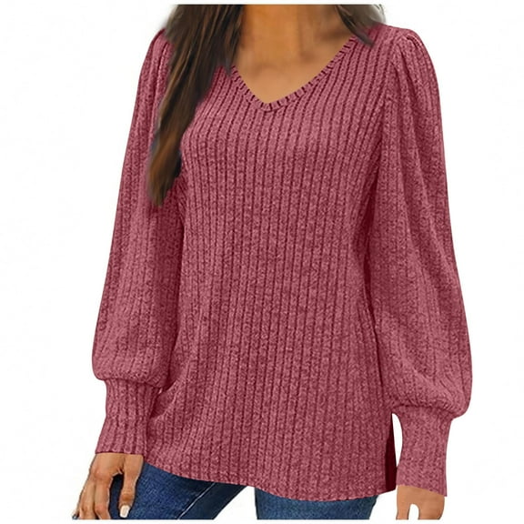 Womens Sweaters Crochet, plus Size Knitted Sweater Women Casual Loose Fit Crewneck Long Sleeve Tops Simple Stylish Sweaters Comfy Jumbers Going Out Holiday Vacation Activewear Fashion Clothes