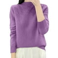thumbnail image 1 of Womens Sweaters Fall Clothes Women's Oversized Pullover Sweater Soft Knit Long Sleeve Round Neck Casual Comfortable Tops Loose Fit Solid Color Basic Sweater for Fall Winter, 1 of 3