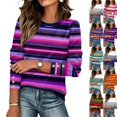 thumbnail image 1 of Womens Sweaters Fall Fashion 2026 Long Sleeve Button Cuff Soft Knit Pullover Trendy Tops Dressy Casual Blouses Purple L, 1 of 5