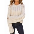 thumbnail image 1 of Womens Sweaters Knit Crew Neck Casual Long Sleeve Fall Tunic Sweater Tops  M, 1 of 8