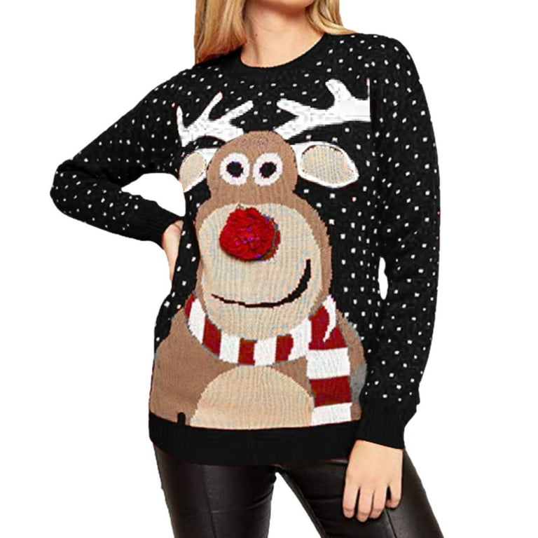 Deer sweater womens hot sale