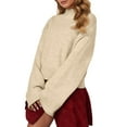 thumbnail image 1 of Womens Sweaters Winter Clothing for Women Casual Oversized Knit Sweater Soft Comfortable Pullover for Fall Winter Everyday Wear, 1 of 5