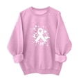 thumbnail image 1 of Womens Sweaters For Women Breast Cancer Awareness Ribbon Graphic Long Sleeve Shirt Support Top Lightweight Soft Polyester 1Pc L Fall Sweaters For Women, 1 of 4