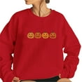 thumbnail image 1 of Womens Sweaters For Women Evil Pumpkin Head Print Pullover Sweatshirt Long Sleeve Autumn Halloween Costumes Lightweight Breathable Polyester Easy To Match Xl Fall Sweaters For Women, 1 of 4