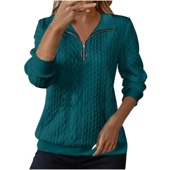 Womens Sweaters For Women Fashionable And Casual Solid Color Lapel Hoodless Sweatshirt Lightweight Suitable For Spring Autumn Winter Daily Wear Home School Sports L Fall Sweaters For Women