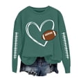 thumbnail image 1 of Womens Sweaters For Women Football Cute Baseball Graphic Print Crewneck Sweatshirts Long Sleeve Fall Winter Pullover Soft Warm Tops 2Xl Fall Sweaters For Women, 1 of 4