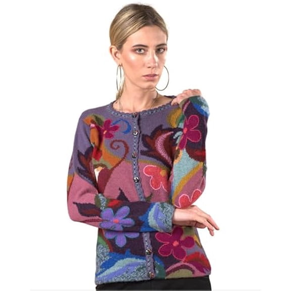 Womens Sweaters in 100% Baby Alpaca. Alpaca Cardigan sweaters for women! (TRINITY - S)