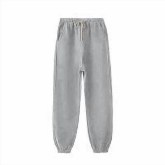 Womens Sweatpants 2025 Solid Color Warm Casual Lace-Up Leggings Pants Drawstring Athletic Joggers Gray (M-5XL)