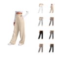 thumbnail image 1 of Womens Sweatpants 2026 Fall Winter Fashion Drawstring Elastic High Waist Loose Wide Leg Casual Yoga Pants with Pockets, 1 of 9