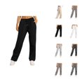 thumbnail image 1 of Womens Sweatpants 2026 Fall Winter Trendy Elastic High Waist Drawstring Loose Wide Leg Casual Yoga Pants with Pockets, 1 of 9