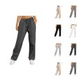 thumbnail image 1 of Womens Sweatpants 2026 Fall Winter Trendy Elastic High Waist Drawstring Loose Wide Leg Casual Yoga Pants with Pockets, 1 of 9