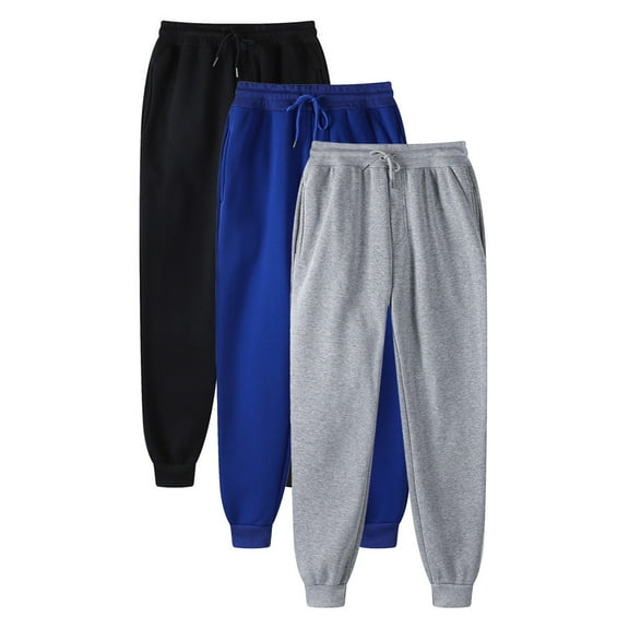 Womens Sweatpants 3 Piece Men And Autumn And Winter Leisure Solid Color Pants Trousers Pants