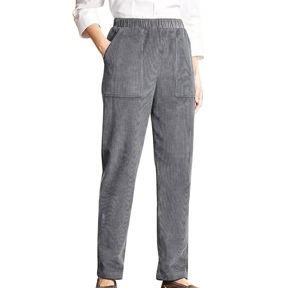 Womens Sweatpants Fashion Temperament Personality Solid Color Elastic Waist Striped Straight Leg Casual Pants