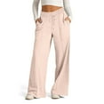 thumbnail image 1 of Womens Sweatpants Joggers Straight Leg Sweatpants for Women Fleece High Waist Joggers with Pockets Lightweight Lounge Pants Comfy Baggy Drawstring Yoga Pants Petite Sweatpants for Women, 1 of 3