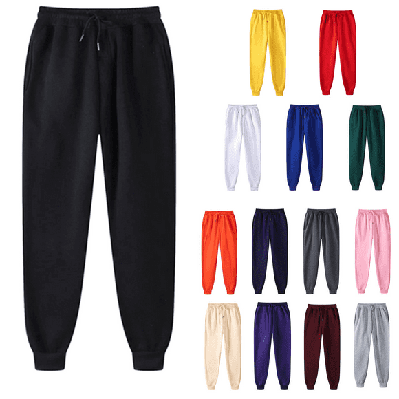 Womens Sweatpants Mens Sweatpants with Pockets, Mens Jogging Pants Elastic Bottom, Soft Hip-hop Sweatpants for Men Women Fall Wianter Clothes 2025