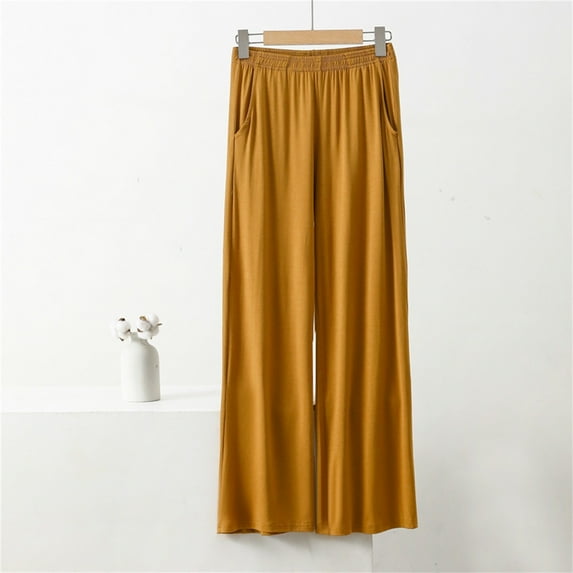 Womens Sweatpants Pajama Pants for Women In Summer Can Be Worn Loose Large Size Pocket Pants Loose Wide Leg Pants for Women's Home Pants Fashion Clothing