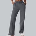 thumbnail image 1 of Womens Sweatpants Solid Color Elastic Waist Sport Casual With Pockets Sweatpants Long Pants For Everyday Comfort Sweatpants For Women, 1 of 6