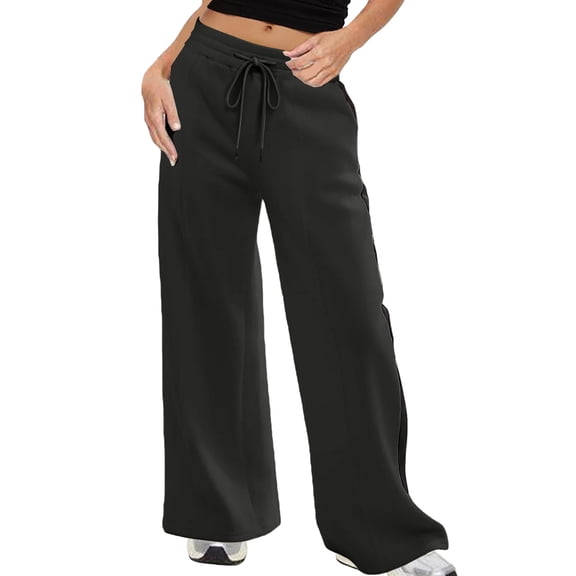 Womens Sweatpants Sweatpant For 2025 Straight Elastic Fleece Comfy Joggers Pants With Pockets Trousers Pants