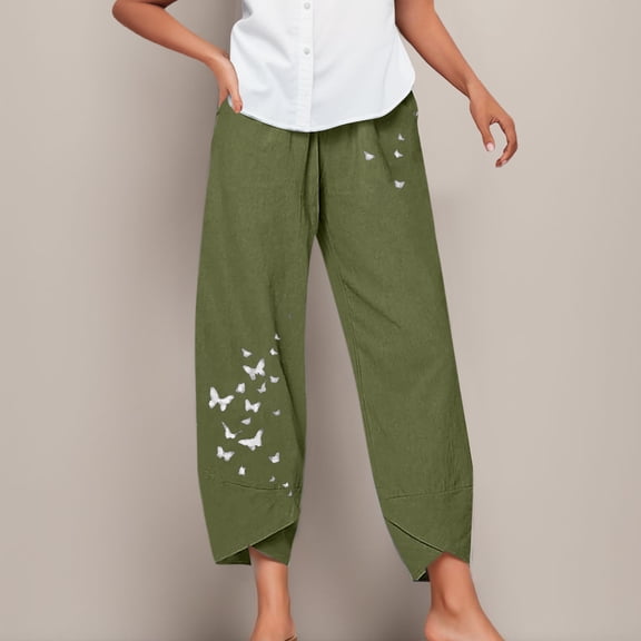 Womens Sweatpants Valentine's Day Bow Print Relaxed Fit Athletic Pants Casual Sport Trousers With Pocket Green L