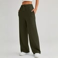 thumbnail image 1 of Womens Sweatpants Wide Leg Drawstring Workout Casual Baggy Pants High Waist with Pockets, 1 of 4