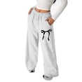 thumbnail image 1 of Womens Sweatpants Wide Leg Sweatpants Women High Waisted Pants with Pockets Baggy Jogger Pants Trousers Sweatpants Fashion Clothing, 1 of 5