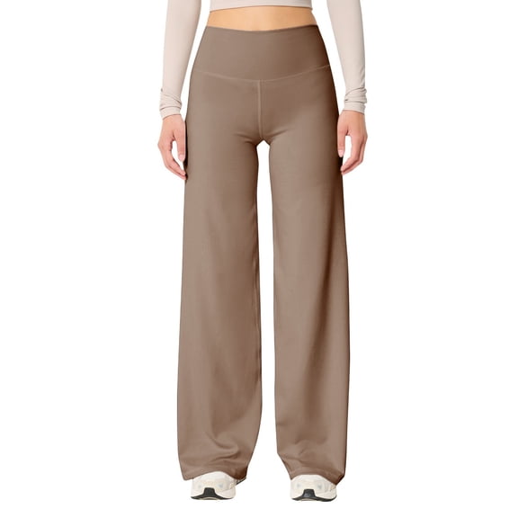 Womens Sweatpants Wide Leg Yoga Pants For Tummy High Waisted Stretch Workout Pants Loose Fit Athletic Flare Sweatpants Pants