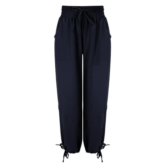 Womens Sweatpants Women's Cargo Pants Baggy Wide Leg Pants Black Loose High Waist Sweatpants Multi Pockets Fashion Clothing
