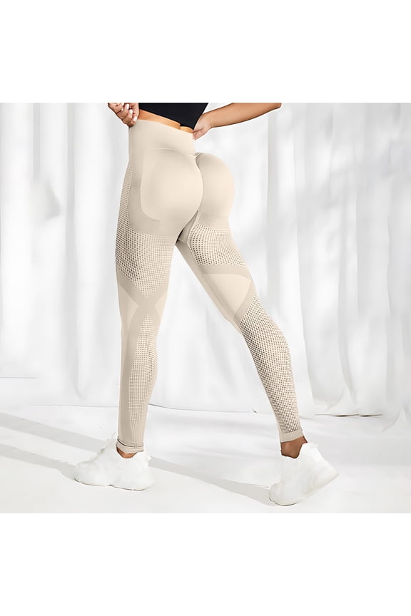 Womens Sweatpants Women's Texture Peach Hip Lifting Without Lines Tight Fitting Sports Yoga Pants Fashion Clothing