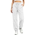 thumbnail image 1 of Womens Sweatpants with Pockets Drawstring Elastic Waist Loose Casual Lounge Sports Jogger PantsSweatpants, 1 of 6