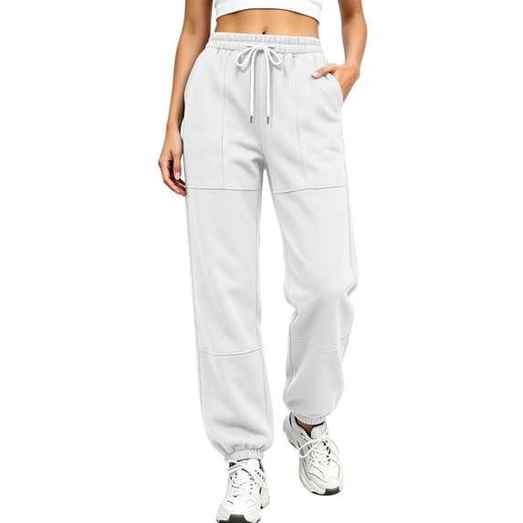 Womens Sweatpants with Pockets Drawstring Elastic Waist Loose Casual Lounge Sports Jogger PantsSweatpants