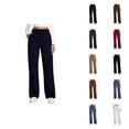 thumbnail image 1 of Womens Sweatpants with Pockets Elastic High Waist Drawstring Relaxed Fit Casual Straight Leg Sweat Pants Trousers, 1 of 6