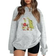 thumbnail image 1 of Womens Sweatshirt Christmas 2025 Santa Claus Oversized Crewneck Long Sleeve Xmas Vacation Pullover Light GrayLarge, 1 of 4