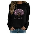thumbnail image 1 of Womens Sweatshirt Clearance Ladies Fashion Casual Long Sleeve Sweatshirts Tops, 1 of 6