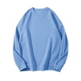 thumbnail image 1 of Womens Sweatshirt Crewneck Fall Fashion Trendy Fleece Sweater Heavyweight Pullover Cozy Winter Clothes Casual Tops, 1 of 5