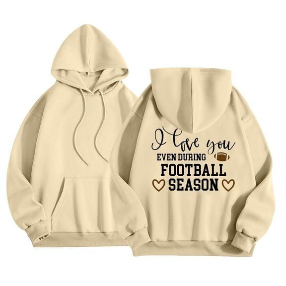 Womens Sweatshirt Hoodies Long Sleeve Pullover Sweatshirt Oversized Hoodies for Women Khaki Hoodie Y2k Womens Fall Outfits Casual Wear