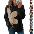 thumbnail image 1 of Womens Sweatshirt Long Sleeve Crew Neck Casual Lightweight Soft Sweatshirts Loose Pullover Tops Floral Clothes, 1 of 4