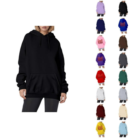 Womens Sweatshirt Oversized Hoodie Zip Up Women Casual Wear Women's Loose Fit Letter Print Pullover For Daily Vacation Spring Winter Comfortable Soft
