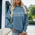 thumbnail image 1 of Womens Sweatshirt Oversized Sweatshirts Crewneck Long Sleeve Pullover Hot Sweatshirt for Women Ladies Fashion Sweaters Womens Sweatshirt Sweatshirt Boy Light Hoodies Women Active Women Casual Zip up, 1 of 3