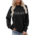 thumbnail image 1 of Womens Sweatshirt Retro Graphic Long Sleeve Crew Neck Pullover Casual Lightweight Tops, 1 of 4
