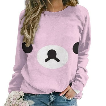 Womens Sweatshirt Rilakkuma Cute Pullover L Hoodie Rilakkuma Merch