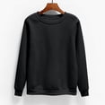 thumbnail image 1 of Womens Sweatshirt Sevevn Women's Oversized Round Neck Long Sleeve Solid Color Sweatshirt, 1 of 6