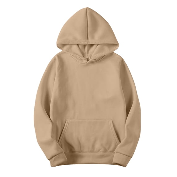Womens Sweatshirt Women's Winter Fall Slim Artificial Short Velvet Long Sleeve Hooded Sweatshirts with Pockets Hoodies for Women Khaki XXXXXL
