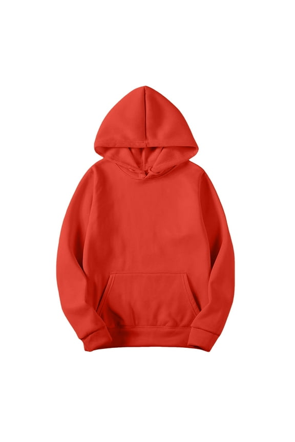 Womens Sweatshirt Women's Winter Fall Slim Artificial Short Velvet Long Sleeve Hooded Sweatshirts with Pockets Womens Hoodies Orange XXXXL