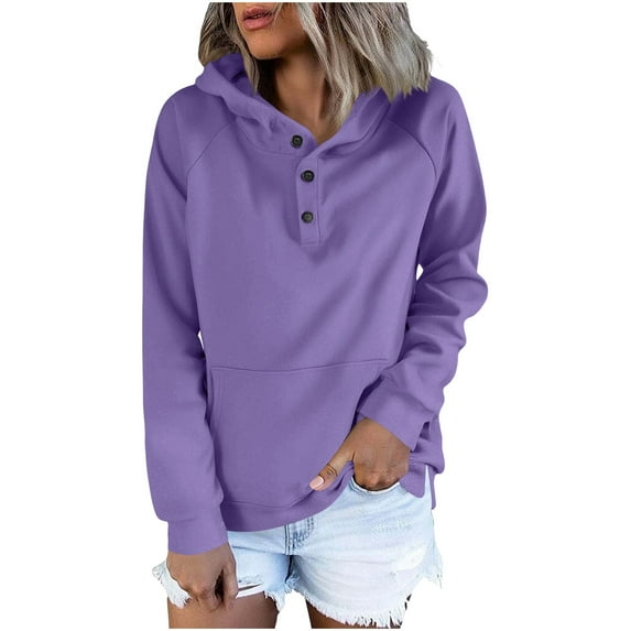 SHE IS Womens Sweatshirt Zip up Lightweight Hoodie Women Cotton Womens Pullover Hoodie Lightweight Womens Long Sleeve Tops Casual V Neck My Orders Placed